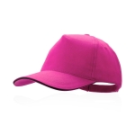 Gorra de algodón peinado con detalle negro en la visera DarkLine color fucsia primera vista