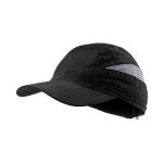 Gorra deportiva personalizada de 7 paneles con redecilla Sport color negro primera vista