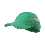 Gorra deportiva personalizada de 7 paneles con redecilla Sport color verde primera vista