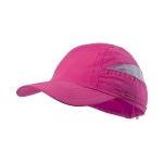 Gorra deportiva personalizada de 7 paneles con redecilla Sport color fucsia primera vista