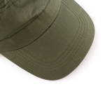 Gorra tipo militar personalizable de algodón peinado Militar color verde tercera vista