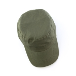 Gorra tipo militar personalizable de algodón peinado Militar color verde sexta vista