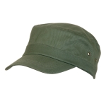 Gorra tipo militar personalizable de algodón peinado Militar color verde