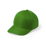 Gorras infantiles coloridas con 5 paneles cierre velcro Explore color verde primera vista