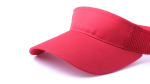 Viseras personalizadas de poliéster con laterales acolchados Sport color rojo segunda vista