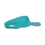 Visera personalizada de poliéster con laterales acolchados color azul claro primera vista
