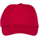 Gorras para niños personalizadas de algodón 175 g/m2 Héroe color rojo segunda vista frontal