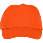 Gorras para niños personalizadas de algodón 175 g/m2 Héroe color naranja segunda vista frontal