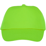 Gorras para niños personalizadas de algodón 175 g/m2 Héroe color verde lima segunda vista frontal