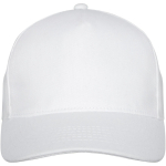 Gorras promocionales de algodón con hebilla 260 g/m2 Héroe Max color blanco segunda vista frontal