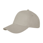 Gorras promocionales de algodón con hebilla 260 g/m2 Héroe Max color marfil