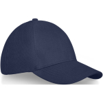 Gorra personalizada de algodón con malla 260 g/m2 Gorra Iconic color azul marino vista lateral
