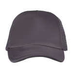 Gorras de poliéster estilo trucker y malla 100 g/m2 Town color gris oscuro segunda vista frontal