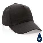 Gorras personalizadas de algodón reciclado 280 g/m2 Eco Plus color negro