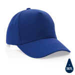 Gorras personalizadas de algodón reciclado 280 g/m2 Eco Plus color azul