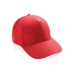 Gorras personalizadas de algodón reciclado 280 g/m2 Eco Plus color rojo desaturado