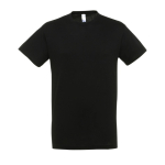 Camisetas promocionales unisex de 100% algodón 150 g/m2 SOL'S Regent color negro tercera vista