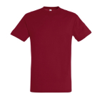 Camisetas promocionales unisex de 100% algodón 150 g/m2 SOL'S Regent color rojo oscuro segunda vista