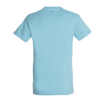 Camisetas promocionales unisex de 100% algodón 150 g/m2 SOL'S Regent color azul claro vista trasera