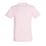 Camisetas promocionales unisex de 100% algodón 150 g/m2 SOL'S Regent color rosa pastel