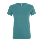 Camiseta barata de 100% algodón para mujer 150 g/m2 SOL'S Regent color turquesa