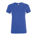 Camiseta barata de 100% algodón para mujer 150 g/m2 SOL'S Regent color azul real tercera vista