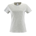 Camiseta barata de 100% algodón para mujer 150 g/m2 SOL'S Regent color gris claro jaspeado