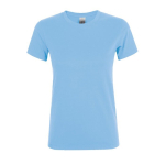 Camiseta barata de 100% algodón para mujer 150 g/m2 SOL'S Regent color azul pastel
