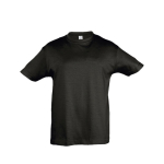 Camiseta para niños personalizable algodón 150 g/m2 SOL'S Regent Kids color negro tercera vista