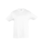 Camiseta para niños personalizable algodón 150 g/m2 SOL'S Regent Kids color blanco novena vista