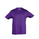 Camiseta para niños personalizable algodón 150 g/m2 SOL'S Regent Kids color violeta segunda vista