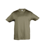 Camiseta para niños personalizable algodón 150 g/m2 SOL'S Regent Kids color verde militar