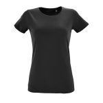 Camisetas publicitarias para mujer algodón 150 g/m2 SOL'S Regent Fit color negro tercera vista