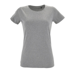 Camisetas publicitarias para mujer algodón 150 g/m2 SOL'S Regent Fit color gris jaspeado