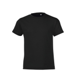 Camiseta barata para niños de 100% algodón 150 g/m2 SOL'S Regent color negro tercera vista