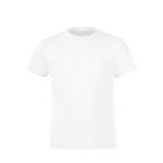 Camiseta barata para niños de 100% algodón 150 g/m2 SOL'S Regent color blanco novena vista