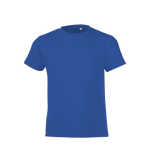 Camiseta barata para niños de 100% algodón 150 g/m2 SOL'S Regent color azul real tercera vista