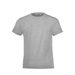 Camiseta barata para niños de 100% algodón 150 g/m2 SOL'S Regent color gris jaspeado