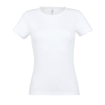 Camisetas de publicidad para mujer de 100% algodón 150 g/m2 SOL'S Miss color blanco novena vista