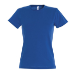 Camisetas de publicidad para mujer de 100% algodón 150 g/m2 SOL'S Miss color azul real tercera vista