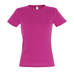 Camisetas de publicidad para mujer de 100% algodón 150 g/m2 SOL'S Miss color fucsia