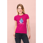 Camisetas de publicidad para mujer de 100% algodón 150 g/m2 SOL'S Miss color fucsia