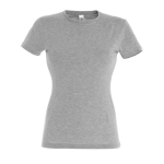 Camisetas de publicidad para mujer de 100% algodón 150 g/m2 SOL'S Miss color gris jaspeado