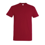 Camiseta personalizada unisex de 100% algodón 190 g/m2 SOL'S Imperial color rojo oscuro segunda vista