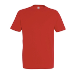Camiseta personalizada unisex de 100% algodón 190 g/m2 SOL'S Imperial color rojo desaturado decima vista
