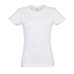 Camiseta para mujer de 100% algodón 190 g/m2 SOL'S Imperial color blanco novena vista