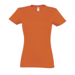 Camiseta para mujer de 100% algodón 190 g/m2 SOL'S Imperial color naranja