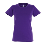 Camiseta para mujer de 100% algodón 190 g/m2 SOL'S Imperial color violeta segunda vista