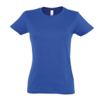 Camiseta para mujer de 100% algodón 190 g/m2 SOL'S Imperial color azul real tercera vista