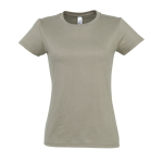Camiseta de mujer con identidad visual 100% algodón 190 g/m2 SOL'S Imperial color caqui novena vista